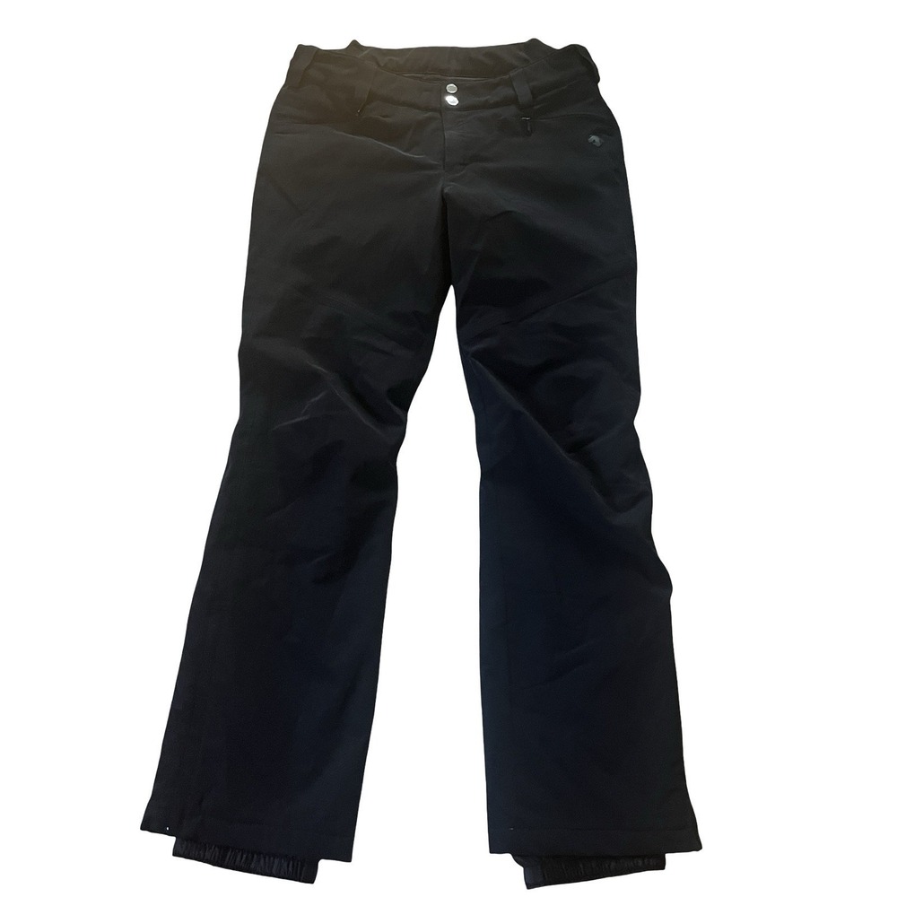 Descente Women's Size US 14 Ski Pants Black Pockets Outdoor Ski Snowboard